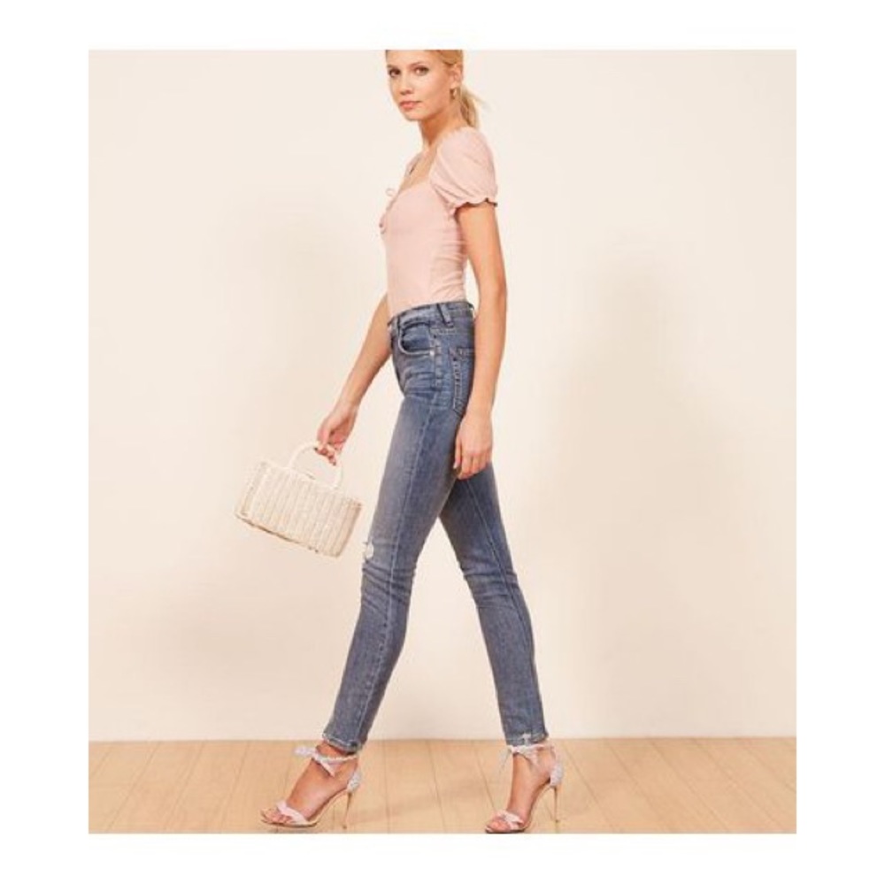 REFORMATION Hepburn High Skinny Jean in Rainer